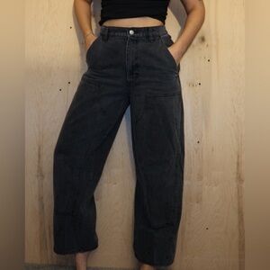 Obey Charcoal Wide Leg Jeans